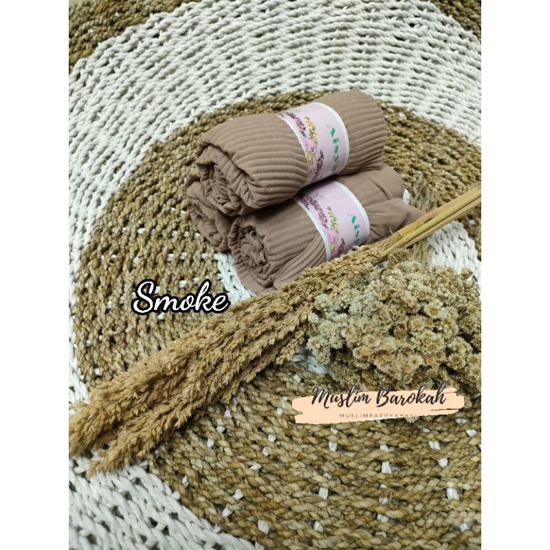 PASHMINA PLISKIT PLISKET PLEATED CERUTY BABYDOLL PREMIUM/ PASHMINA PLISKET LIDI CABANG/PLEATED SHAWL-Smoke