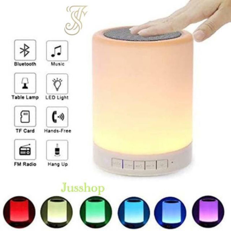 CL 671 Speaker Bluetooth Lampu Tidur Murah Touch Portable