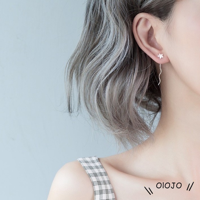 Anting Putih Baru Daisy Dandelion Fashion Wanita Sederhana Hadiah Perhiasan Telinga - ol