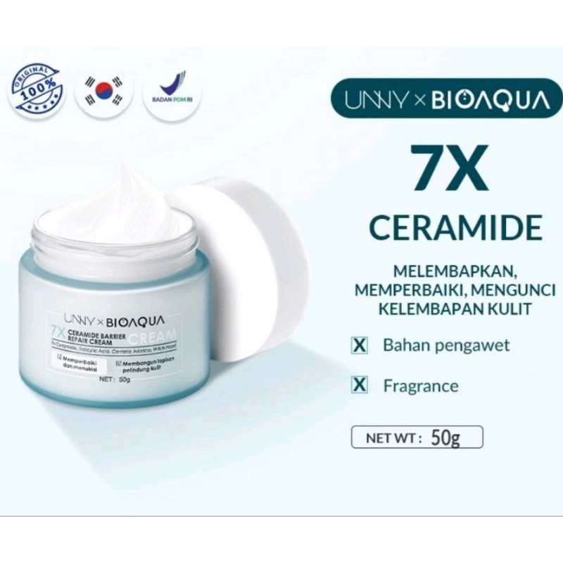 BIOAQUA BIO AQUA 7X Ceramide Skin Barrier Repair Series | 7X Ceramide Skin Barrier Repair Moisturize Cream 30ml | Toner 120ml | Lotion 30ml