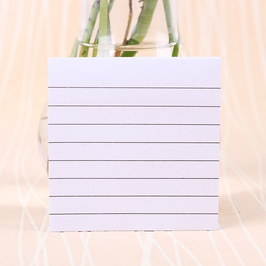 Stationery Sticky Notes Square Soild Color Memo Pad 80 Pages Sticker