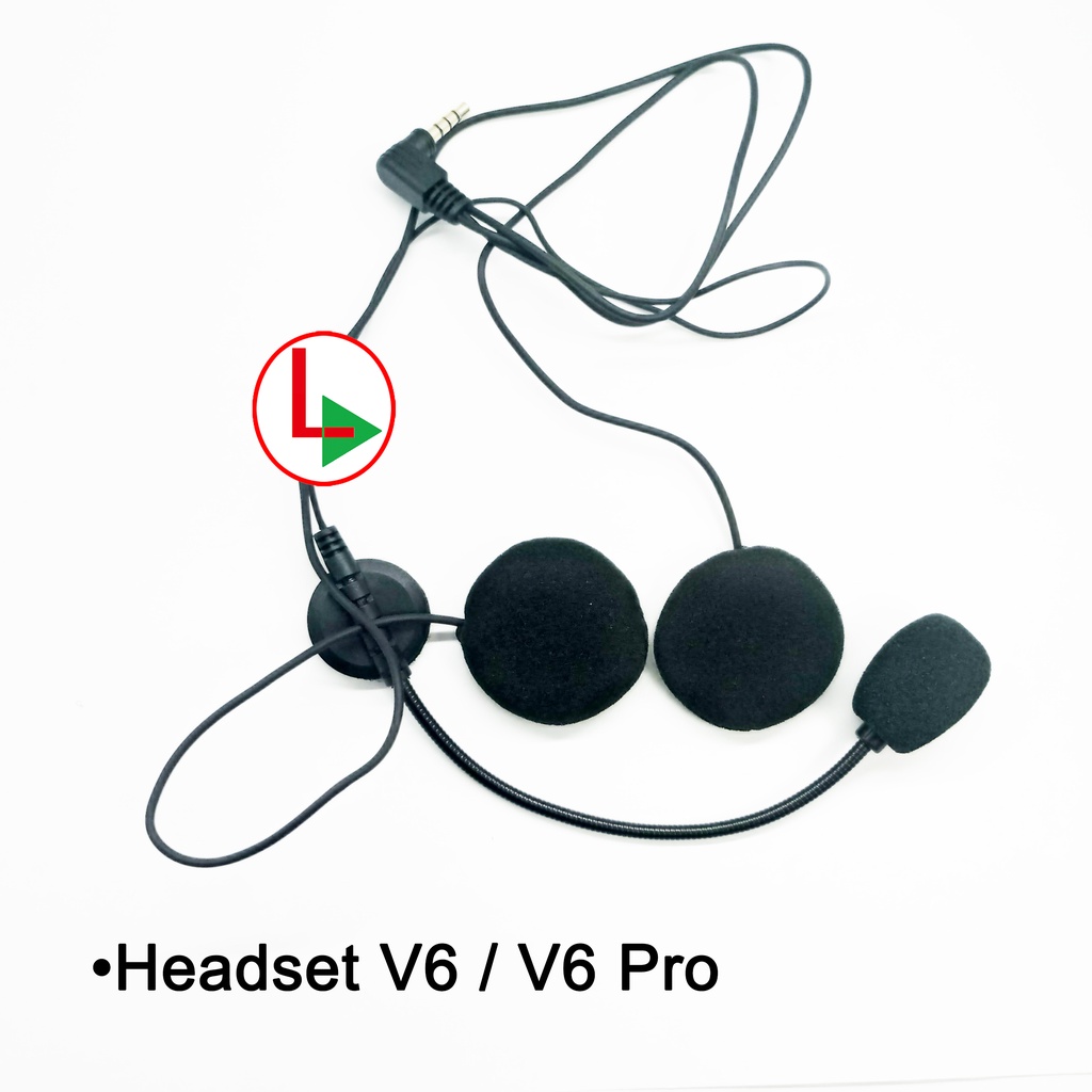 Headset dan Clampkit  Intercom Helm V4 or V6 Pro-3