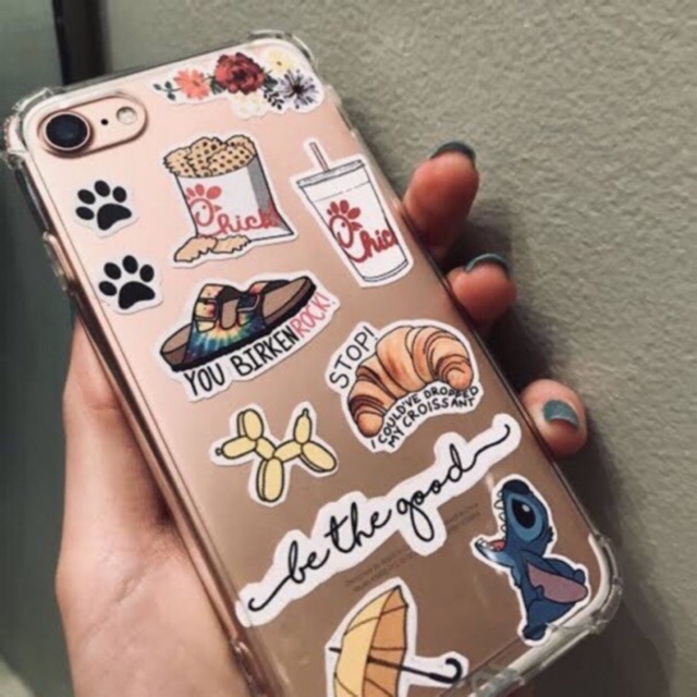 

CASE TRANSPARANT RAINBOW + STICKER