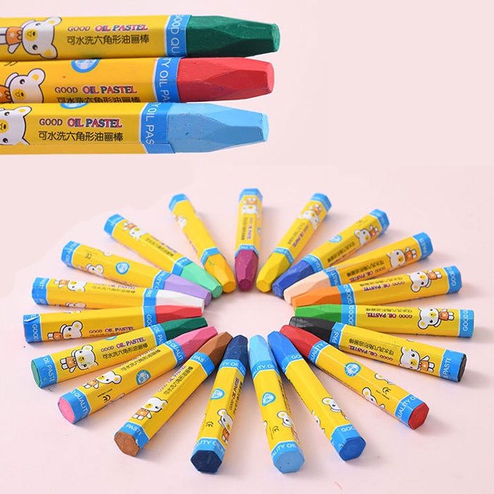 CRAYON ANAK OIL PAINTING ART SET KID STICK KADO UNIK ULANG TAHUN NON TOXIC