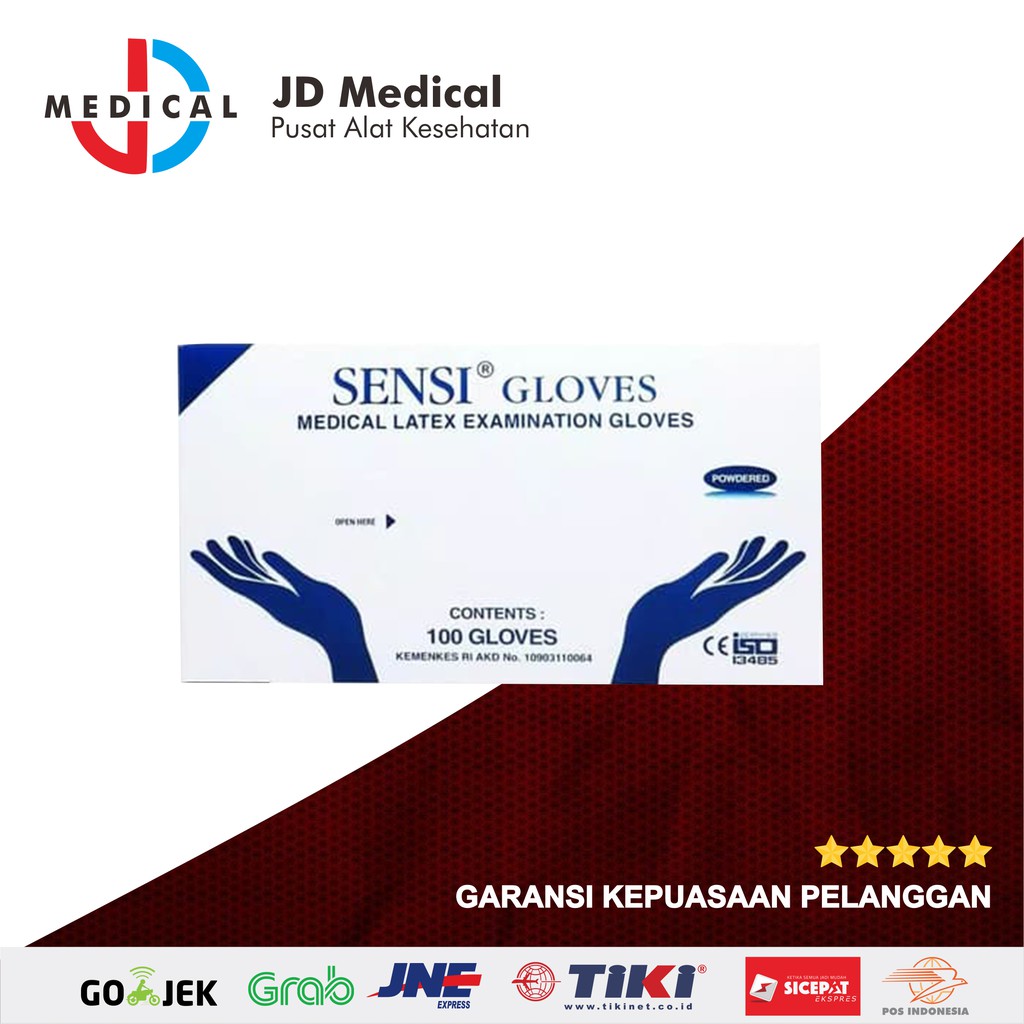 Sensi Gloves Sarung Tangan Steril Surgical Handscoon Uk L