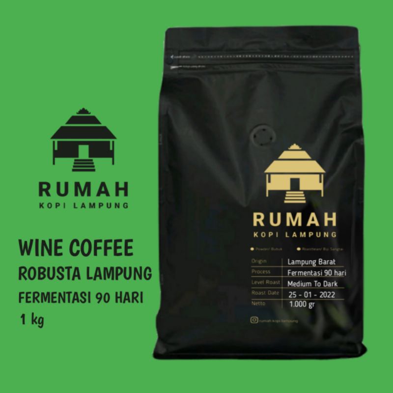 

Kopi Wine Robusta Lampung Bubuk atau Biji Coffee Premium 1 kg