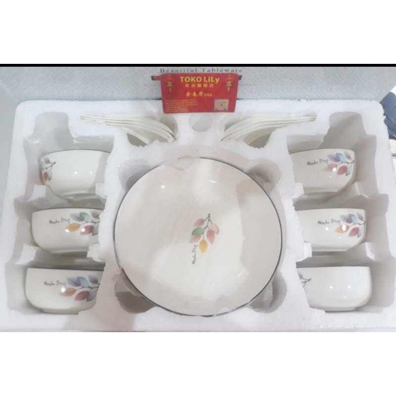 Dinner Set Keramik / Dinner set Porselen Import Cina / Mangkuk Keramik