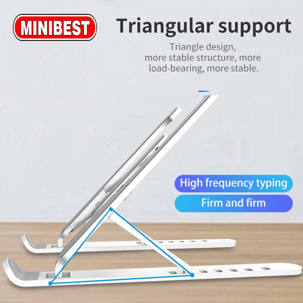 Minibest Stand Holder Lipat Adjustable Anti Slip Untuk Laptop/Notebook LS-002