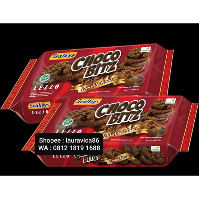 CHOCO BITZ LEZZO/BISCUIT CHOCOCHIPS (HARGA/PCS)