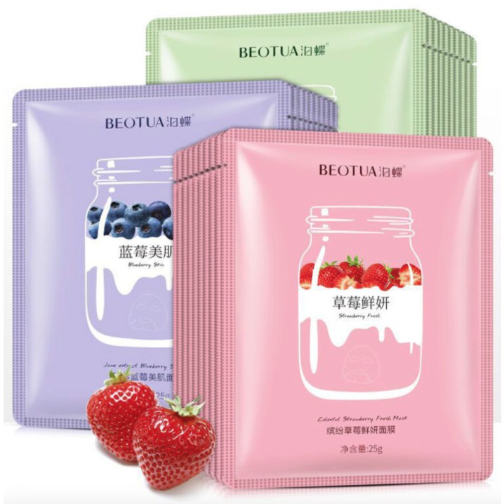 BEOTUA YOGURT FRUIT FACIAL MASK MASKER WAJAH BQ001