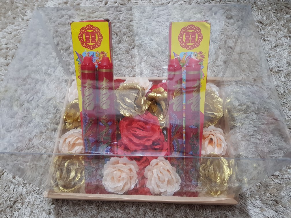 Rs Shuangxi Bulat 5cm Mdf + Duplex Emas / Merah Laser Cutting