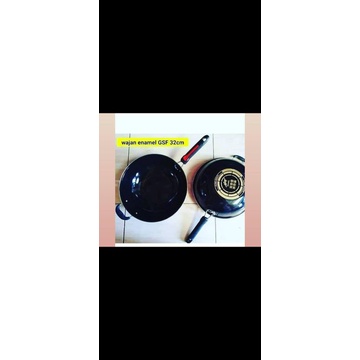wajan gagang enamel gsf 32 cm / wajan gagang gsf enamel 32 cm / wajan enamel gsf / wajan gagang / wa