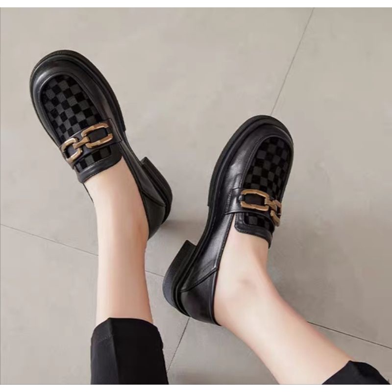 Sepatu Docmart Wanita Loafers Fashion Korea Terbaru Best Seller Premium Import 09 Bisa Cod