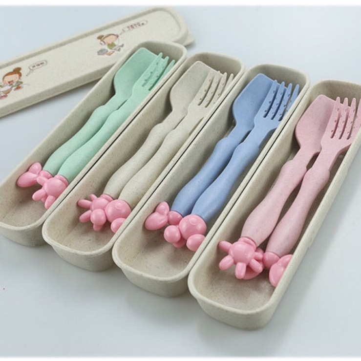 sendok garpu set alat makan karakter minnie / Spoon Kids