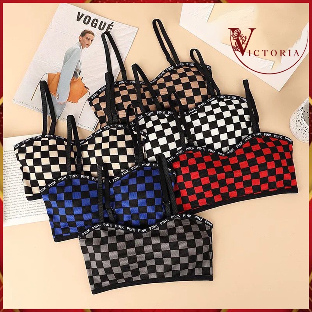 Celyne Bra Pakaian Dalam Wanita Import Motif Catur 1087