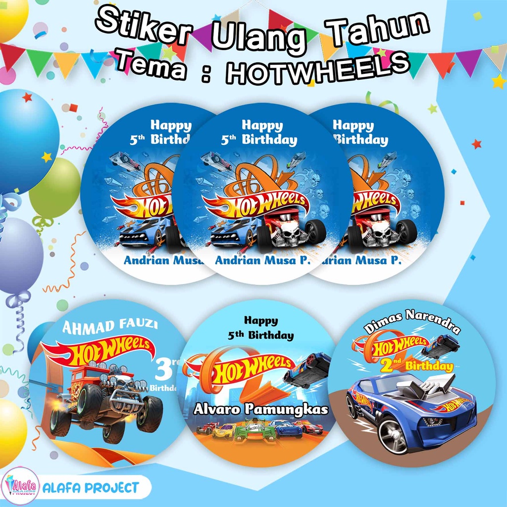 

AlafaProject Stiker Ulang Tahun Hotwheels