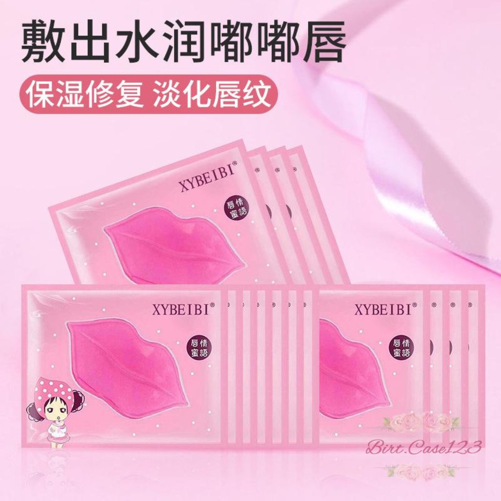 RT41 MASKER BIBIR LIP MASK LIPMASK PELEMBAB BIBIR ANTI KERING PINK COLLAGEN MOISTURIZING MOIST BC6057