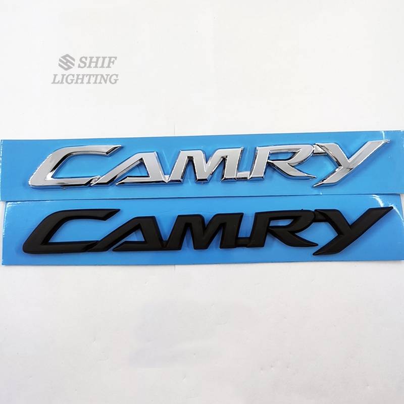 1pc Stiker Emblem Logo Camry Bahan Abs Untuk Bagasi Belakang Mobil Toyota Camry