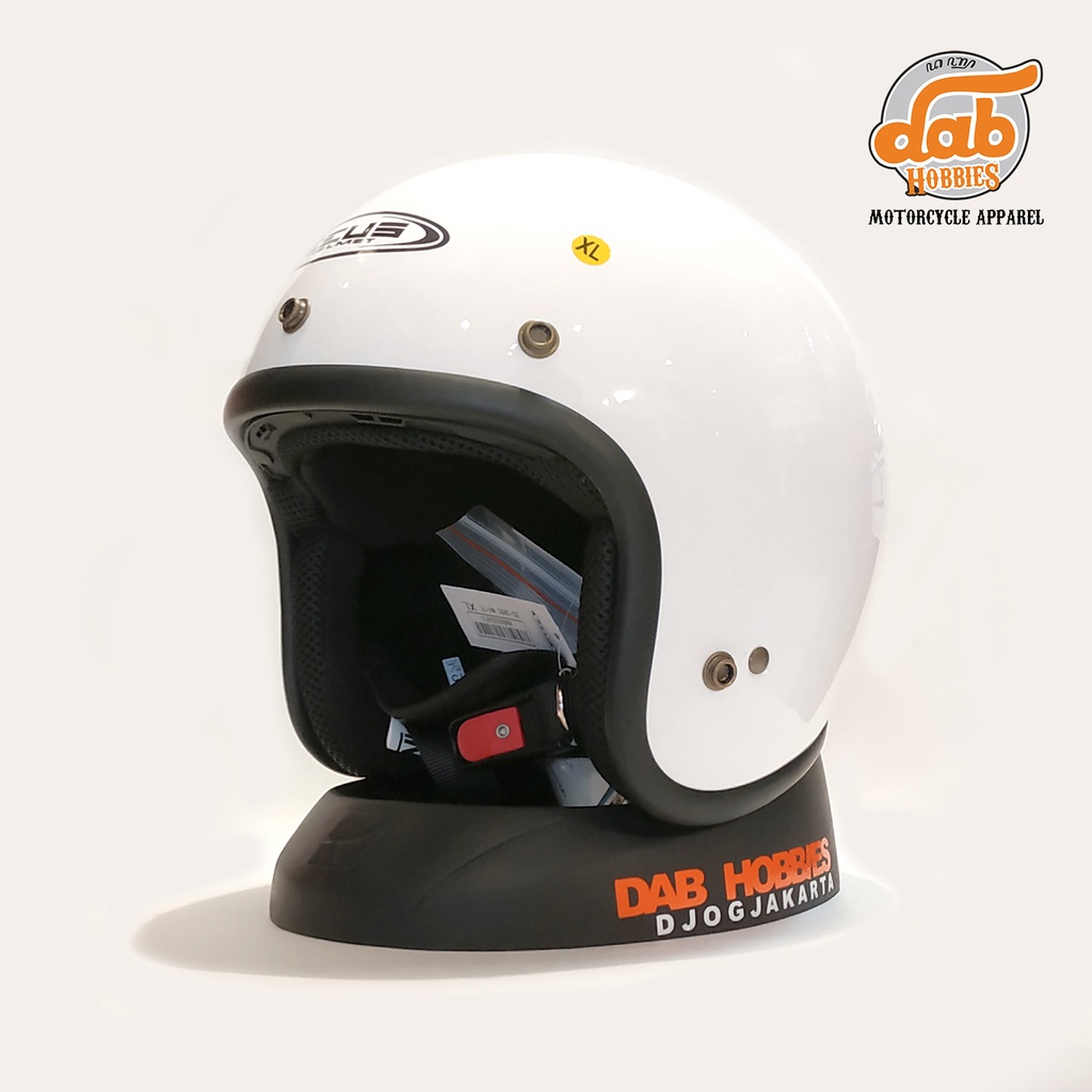 Helm Zeus 385C PUTIH GLOSSY POLOS