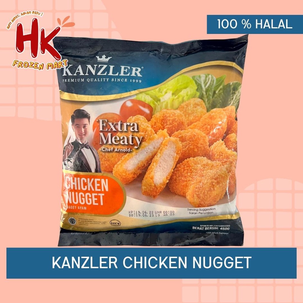 

Kanzler Original Chicken Nugget 450g (naget ayam premium termurah crispy) HK Frozen Mart