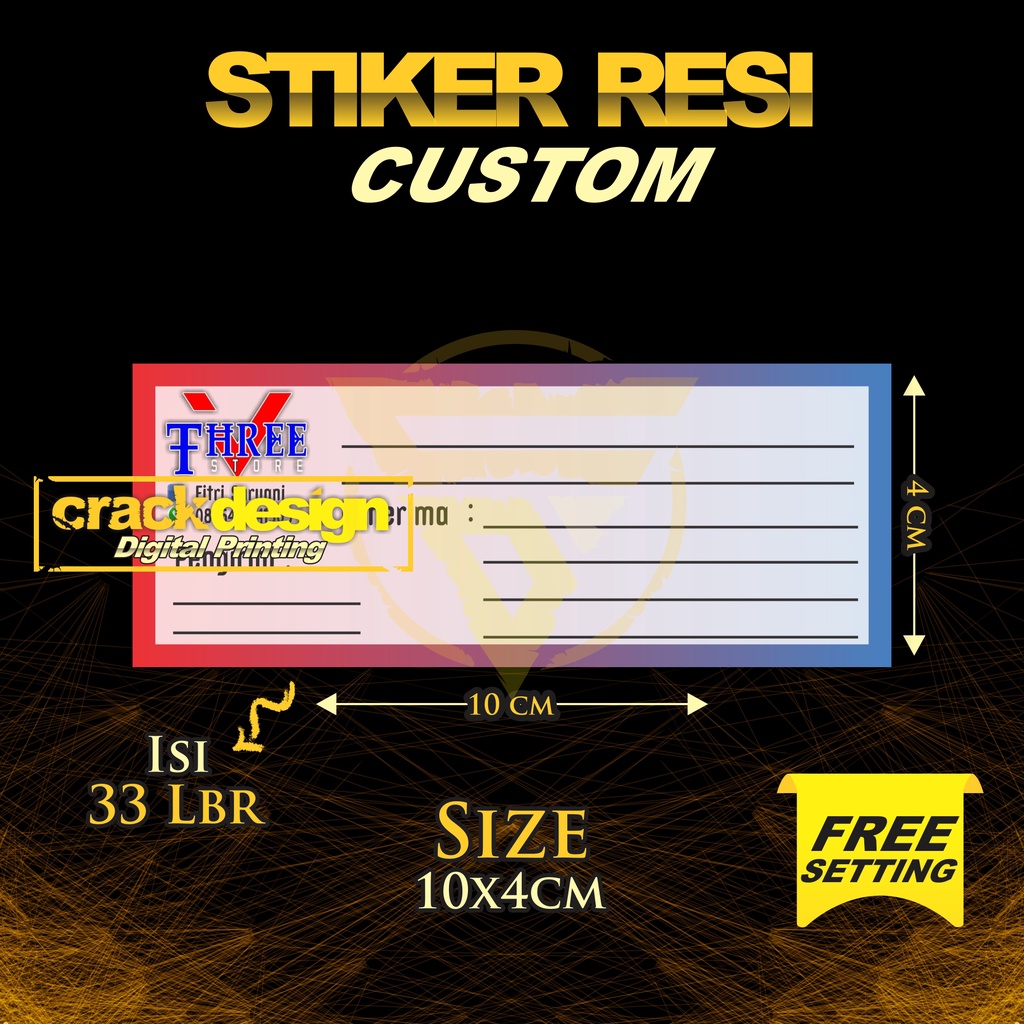 

CETAK STIKER RESI CUSTOM MURAH CRACK DESIGN