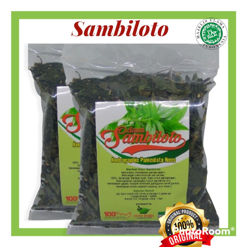 

herbal paitan Daun sambiloto 50g teh sambiloto daun sambiloto kering