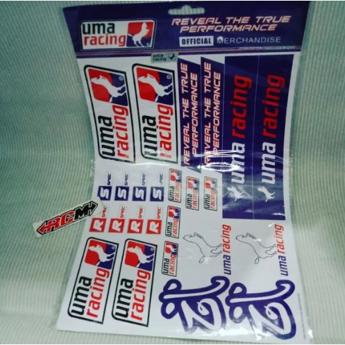 STIKER LIST EMBLEM UMA RACING OFFICIAL ORI MERCHANDISE ISI 27PC