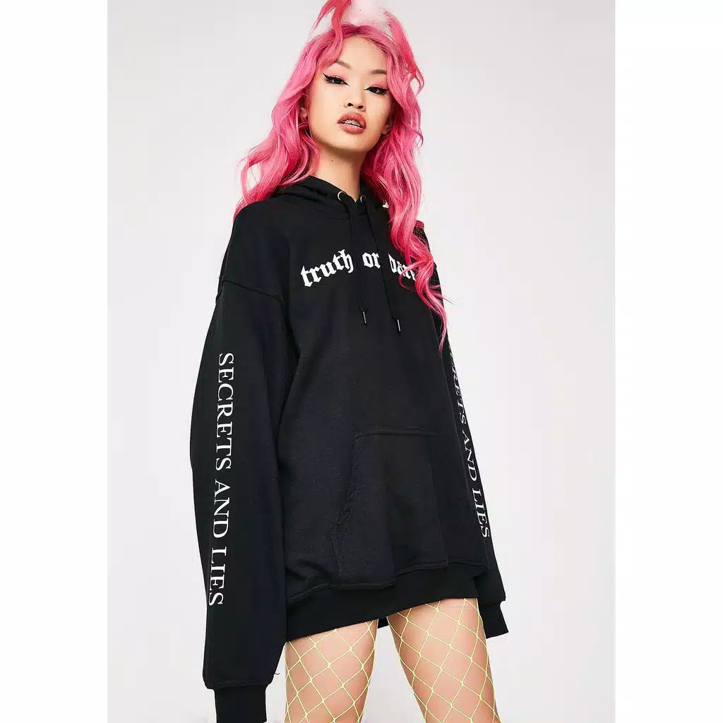 Sweater Polos Hoodie Jumper Truth Or Dare  Size M-XXL ( Pria & Wanita )
