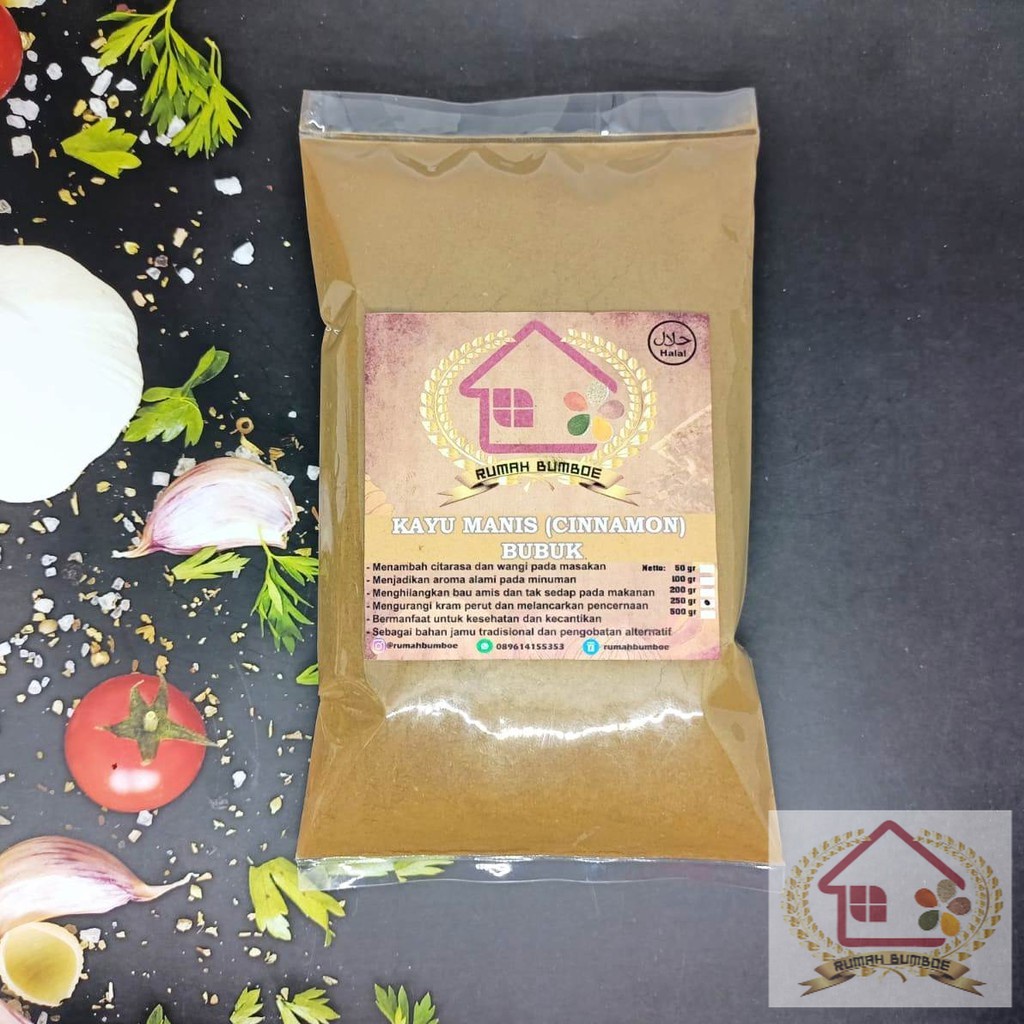 

(250 gr) KAYU MANIS BUBUK Cinnamon Powder 100% Murni Kayu Manis Bubuk Kering Tanpa Campura