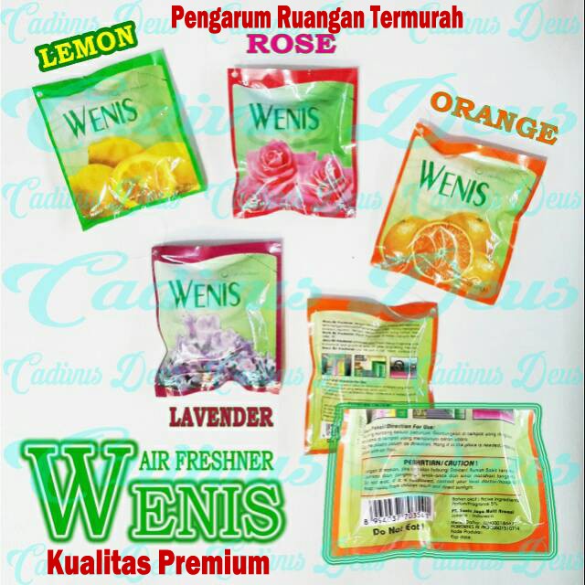 PENGHARUM RUANGAN/MOBIL/WC/RUMAH MERK WENIS PENGHARUM RUANGAN RASA  LEMON FLORAL ORANGE LAVENDER