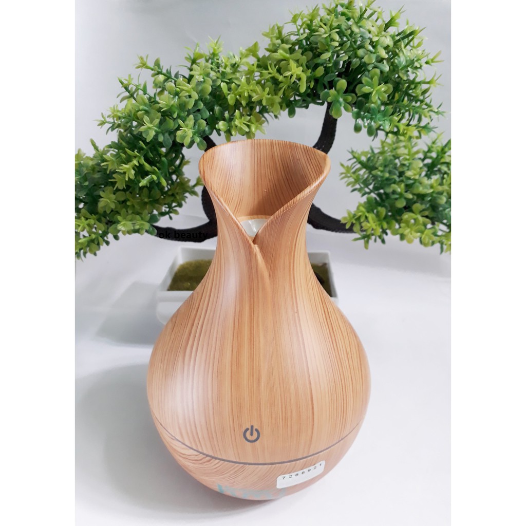 DIFFUSER AROMATERAPI RUANGAN ELEKTRIK MURAH MOTIF CORAK KAYU PENGHARUM HUMIDIFIER