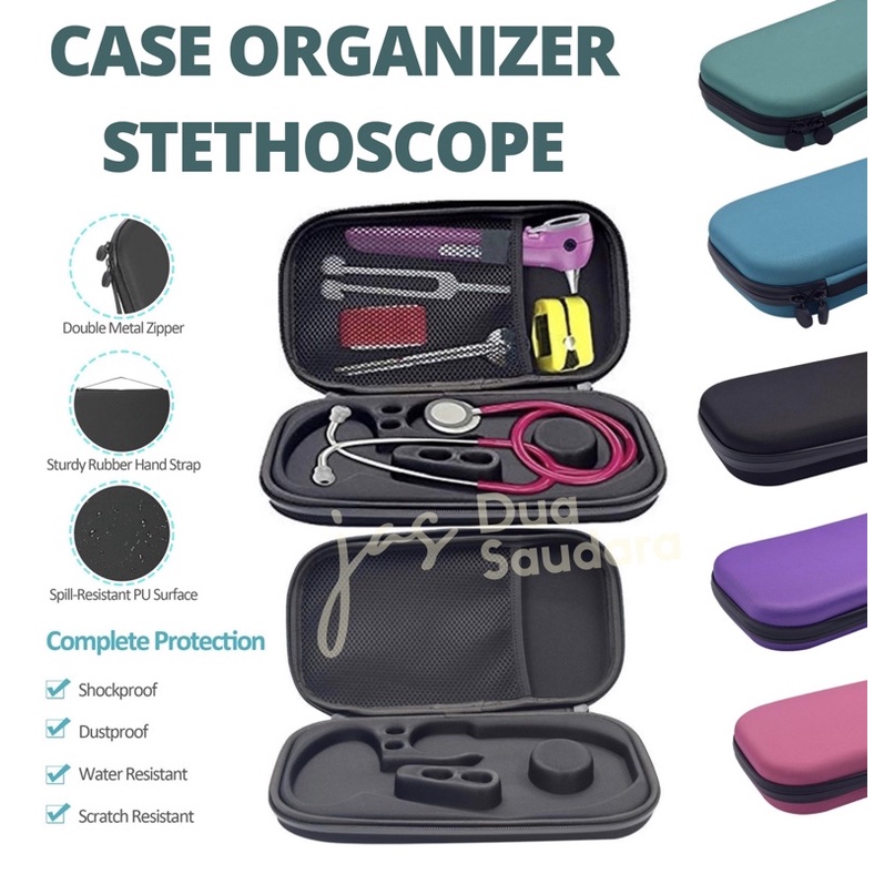 stethoscope case / tempat sthetoscope / pouch stetoskop / kotak stetoskop / sthetoscope box / case organizer stetoskop