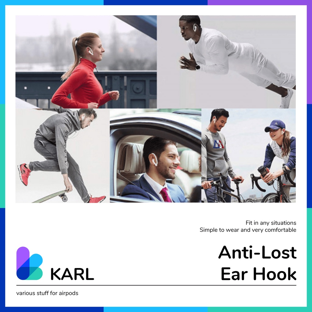 Earhook Sport for Airpods Headset Bluetooth Inpods Anti Jatuh Earphone