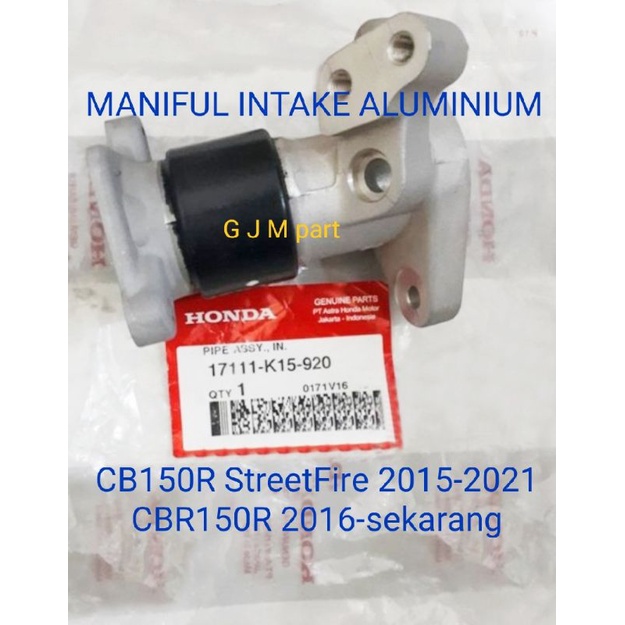 INTAKE MANIPOL CB CBR150R PIPE INLET INTAKE MANIPUL LEHER THROTTLE BODY MANIFOLD HONDA CBR 150R NEW 