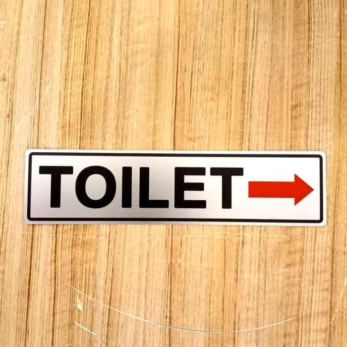 

SIGN LABEL K3 RAMBU TOILET UKURAN 4X18CM