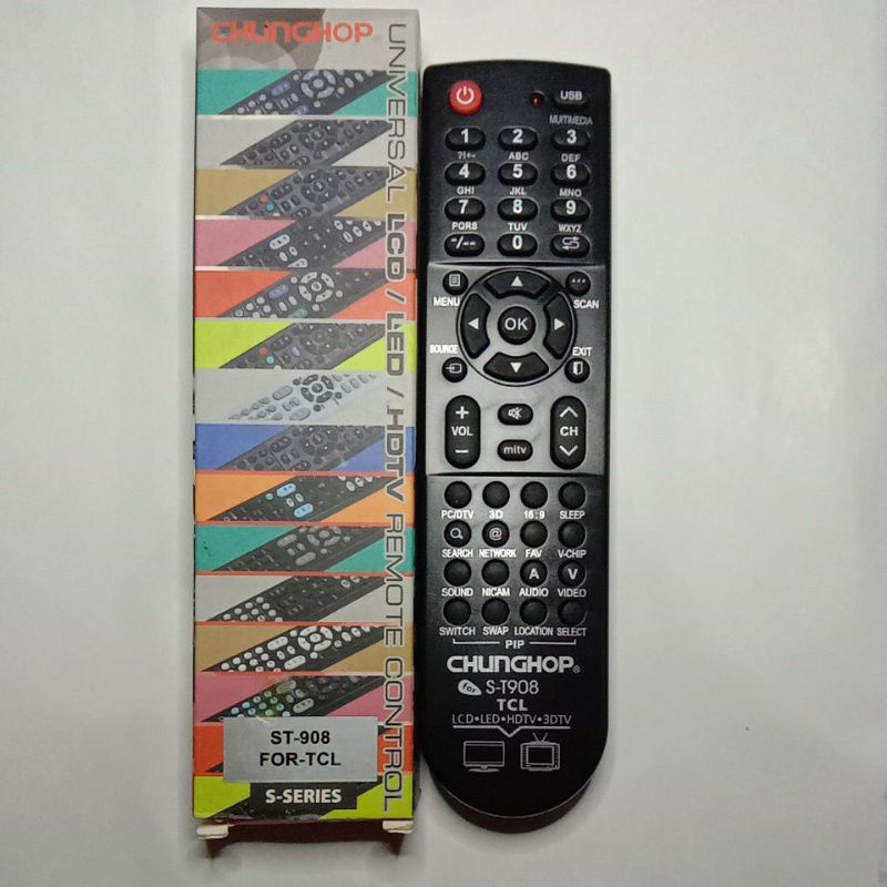 REMOTE TV TCL LCD/LED MULTI UNIVERSAL