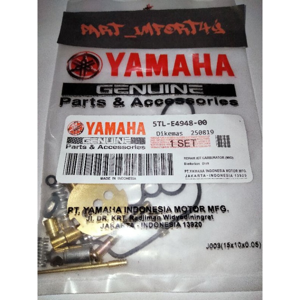 REPAIRKIT KARBURATOR (5TL) YAMAHA MIO KARBU MIO SOUL KARBU FINO KARBU ORI