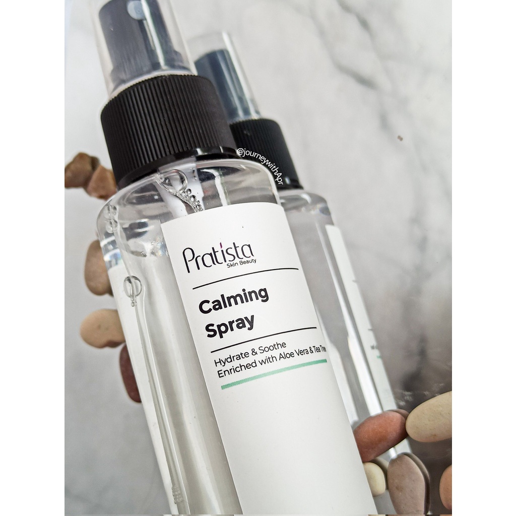 Spray Wajah Calming Spray Pratista Cica Face Mist Wajah Pelembab Cica Atasi Beruntusan Jerawat Pratista Ori