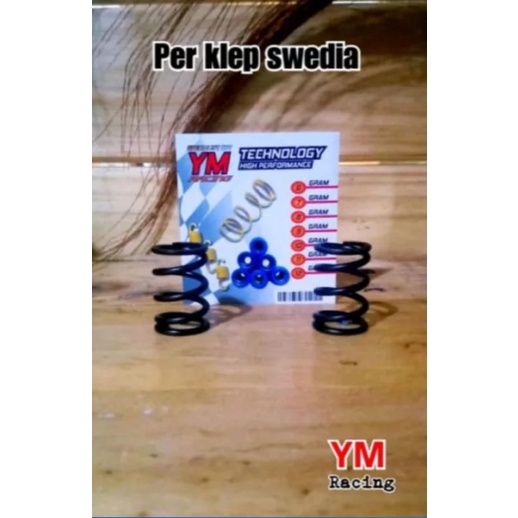 PER KLEP SWEDIA 32 MM 34 MM (1 SET ISI 2 PCS) MATIC DAN BEBEK 32mm 34mm ( MIO / BEAT / VARIO / M3 / SKIWAVE / SPIN / HAYATE / JUPITER / VEGA / XRIDE / FINO ) HONDA | SUZUKI [ SPRING SWEDIA 32MM DAN 34MM ] YAMAHA - PER KLEP YM RACING