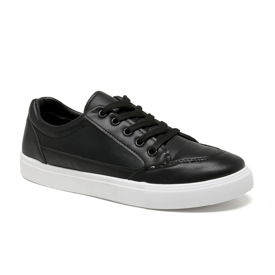 PVN Dalmi Sepatu Sneakers Wanita Sport Shoes Putih 000-Jin Low Cut - Black