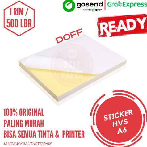 

SALE Kertas Stiker HVS A6 - 1 pack isi 500 lbr / Kertas Stiker Label