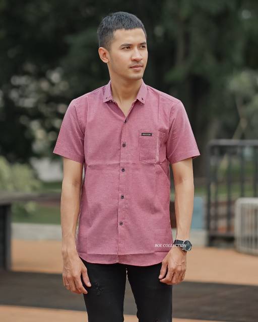 KEMEJA POLOS PENDEK CASUAL