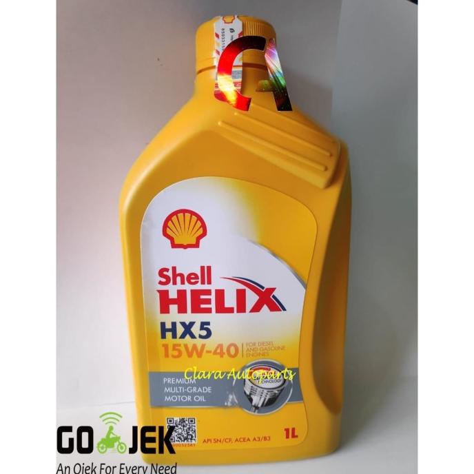 OLI SHELL HX5 SAE 15W-40 OLI SHELL HELIX HX5 OLI MOTOR BEBEK MATIC HX5 claraau70 Ayo Beli