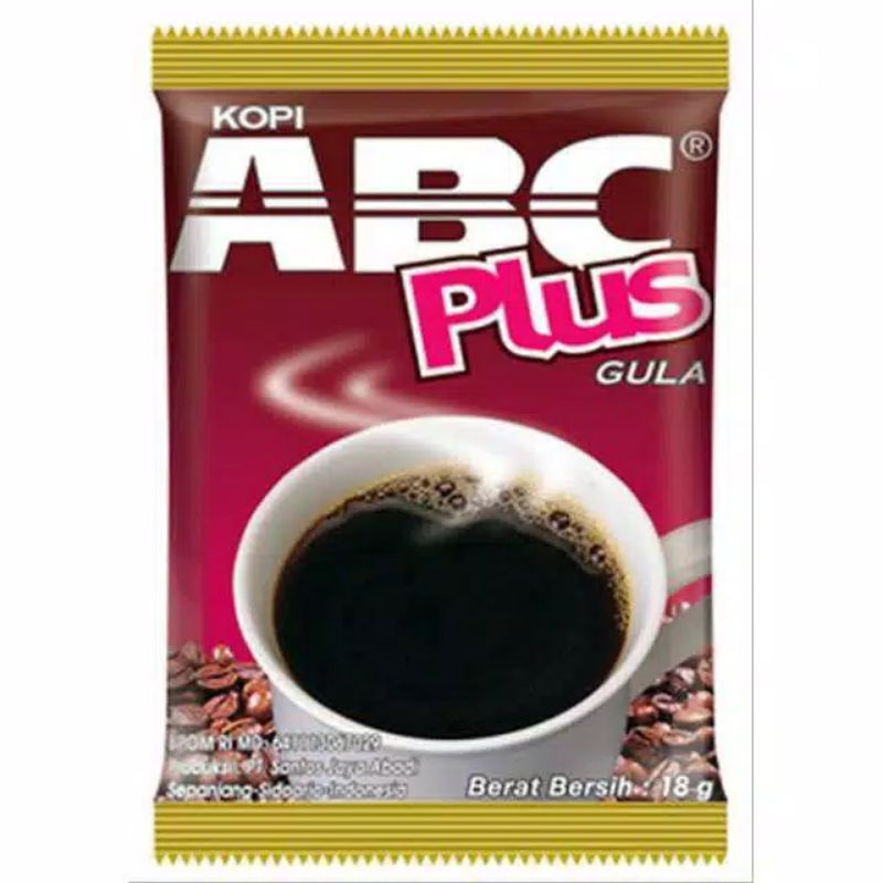 Kopi ABC Plus Gula 10 x 18gr