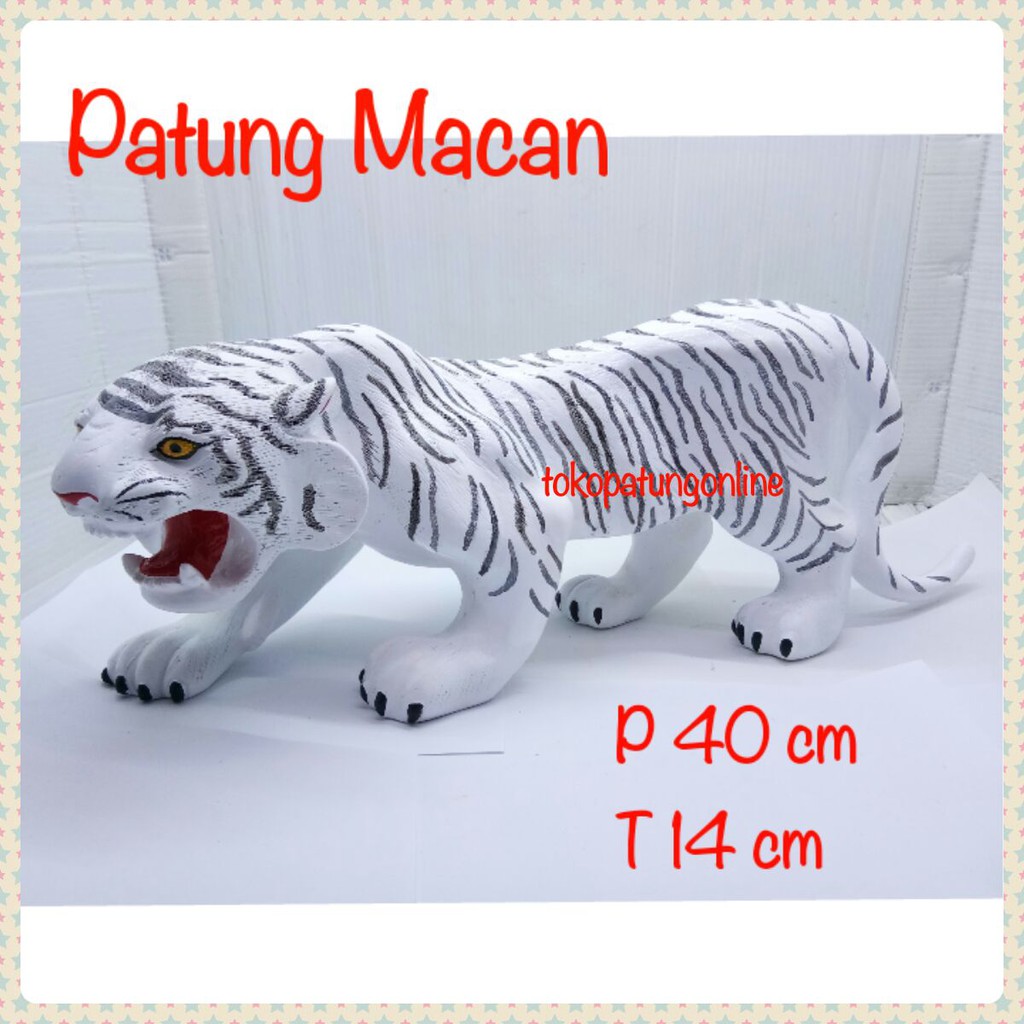 Patung Harimau Putih FIber P 40