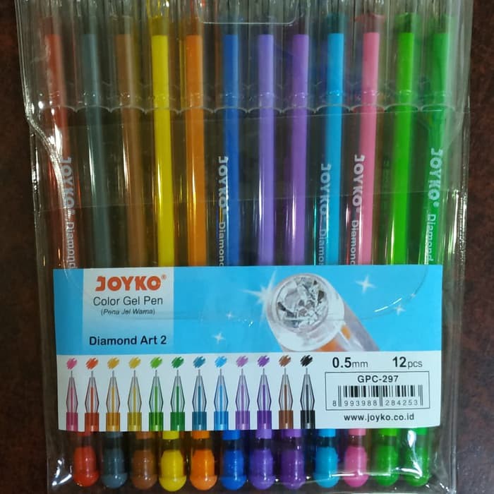 

Pulpen gel 24 warna Diamond joyko