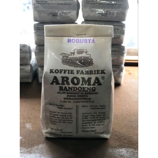 

KOPI AROMA BANDUNG - ROBUSTA - KOFFIE FABRIEK - 250Gr