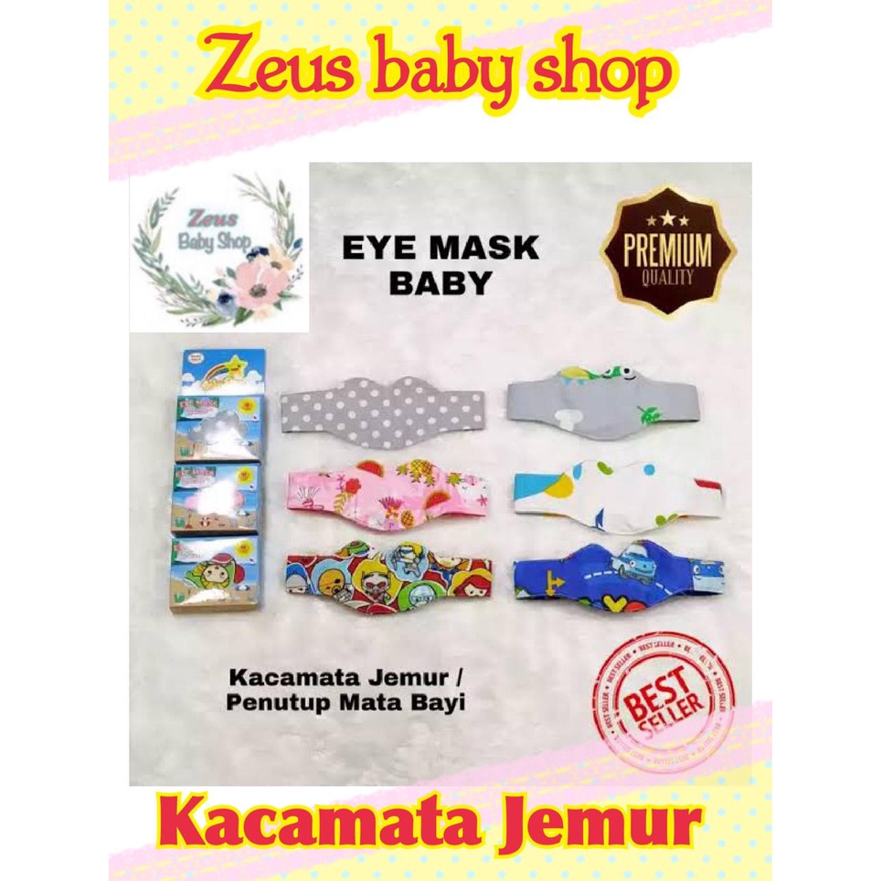 Sun Babes Eyemask Kacamata Bayi Kain | sumimo eye mask | baby flow eye mask | kaca mata bayi jemur