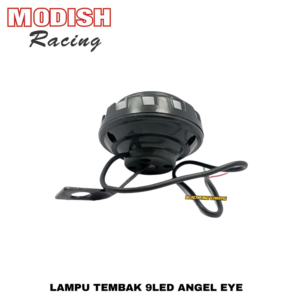 Lampu tembak sorot LED bracket spion 9 mata dengan angel aye 5 mode