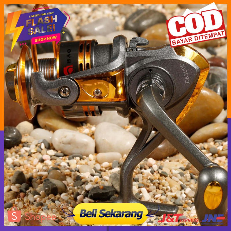 Debao Gulungan Pancing DB3000A Metal Fishing Reel 10 Ball Bearing